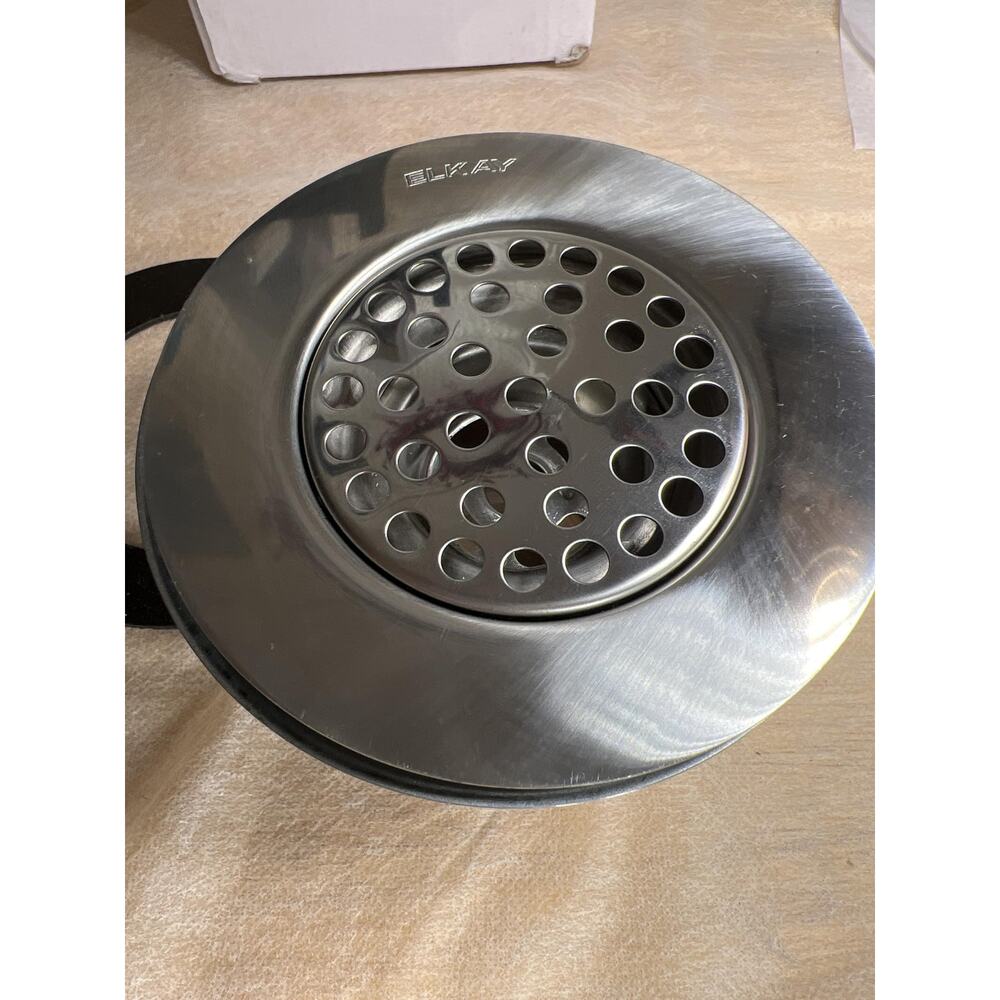 Elkay LK18 Brass Drain Fitting with Perforated 3" Grid Strainer - Chrome - Picture 4 of 6